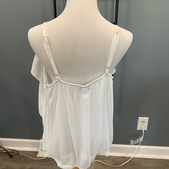 Torrid White Ruffle Tank - Picture 2 of 2